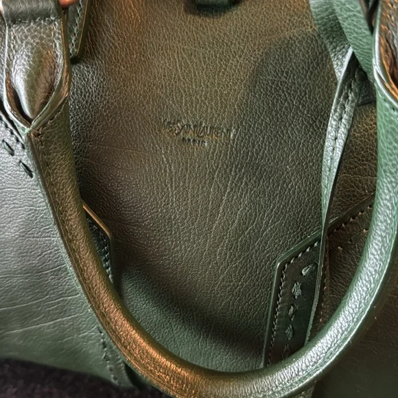 YVES SAINT LAURENT
Green Leather Muse Bowler Bag - Picture 12 of 12